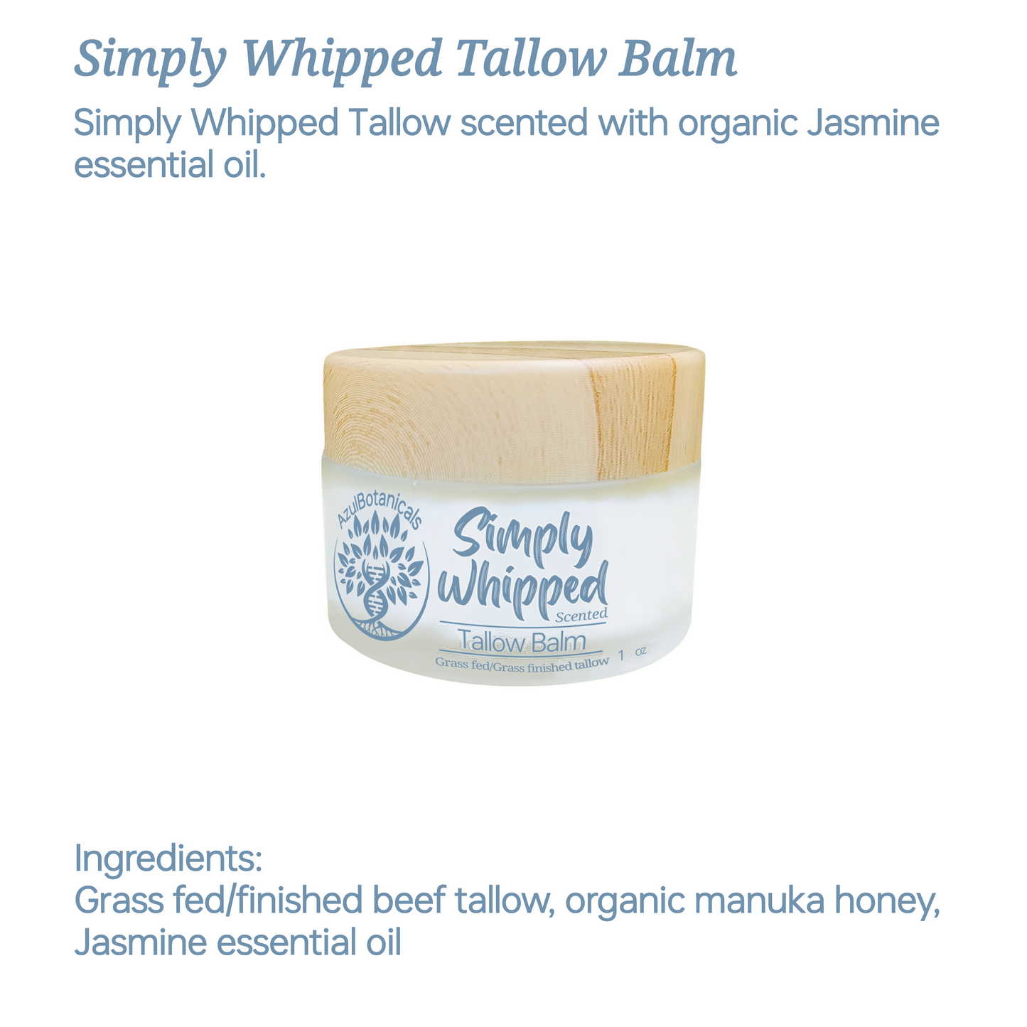 Sample All Four Balms, Each 1 oz Glass Jars