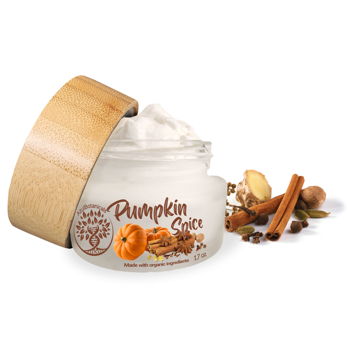 Seasonal Scent, Pumpkin Spice Tallow Balm, with Pumpkin Seed Oil, Calendula Oil, Honey and Pumkin Spice Essential Oil Blend, All Organic Ingredients (1.7 oz)