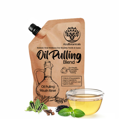 Oil Pulling Blend for Healthy Teeth and Gums with Organic Sesame, MCT Coconut, Vitamin E, Clove and Peppermint essential oils Oil 8 Fl oz
