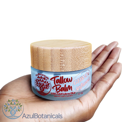 GHK-Cu Copper Peptide & Methylene Blue Tallow Balm|For Face And Body AzulBotanicals GHK-Cu Copper Peptide & Methylene Blue Tallow Balm|For Face And Body AzulBotanicals