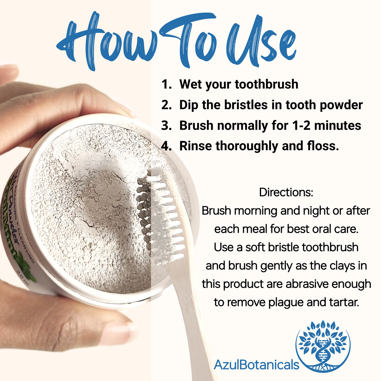 how to use toothpowder