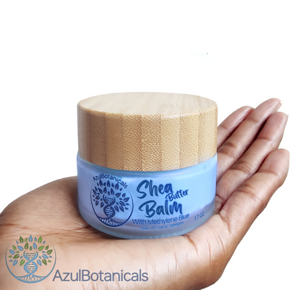 Methylene Blue infused, Whipped Shea Butter Balm Organic and Unrefined