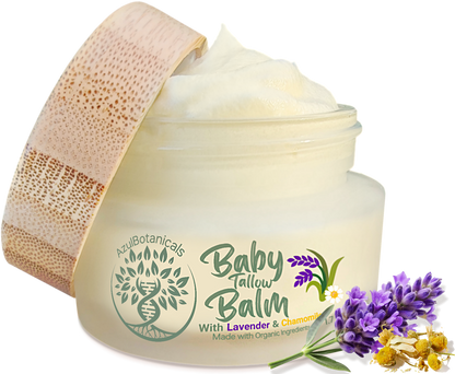 Tallow Balm with Lavender Leaf and Chamomile Extract, For Babies and Sensitive Skin
