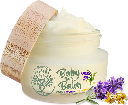 Tallow Balm with Lavender Leaf and Chamomile Extract, For Babies and Sensitive Skin