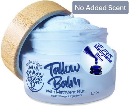 Methylene Blue infused Whipped Grass fed/finished Tallow Balm