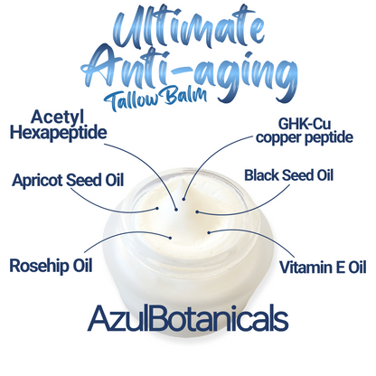 Ultimate Anti-Aging Tallow Balm Infused with GHK-Cu Copper & Acetyl Hexapeptide