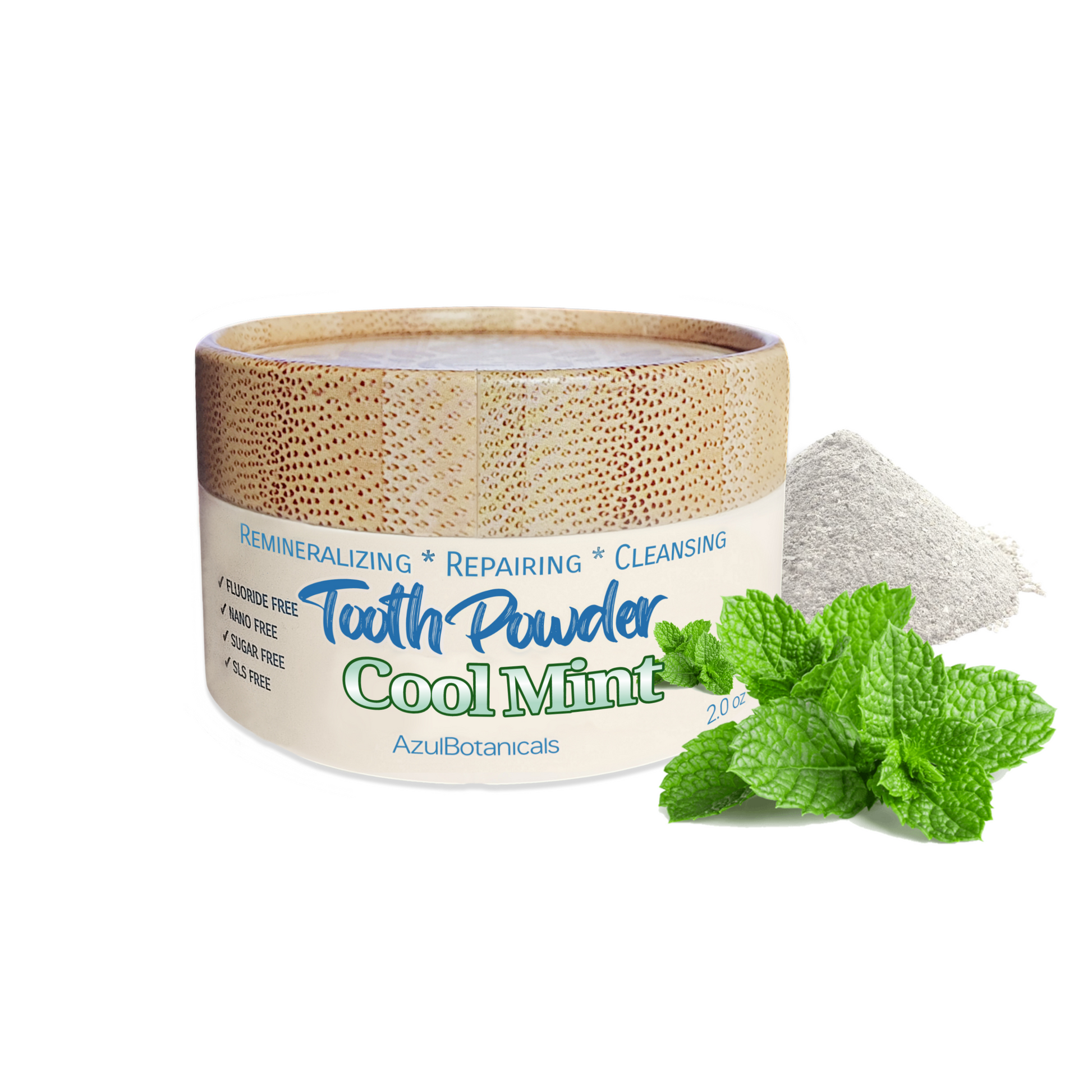Azulbotanicals mint toothpowder