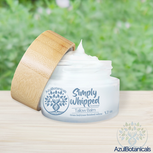 Simply Whipped Tallow Balm, Only 3 Ingredients, Grassfed/finished Beef Tallow, Organic Manuka Honey, and Jasmine Essential Oil (1.7 oz)