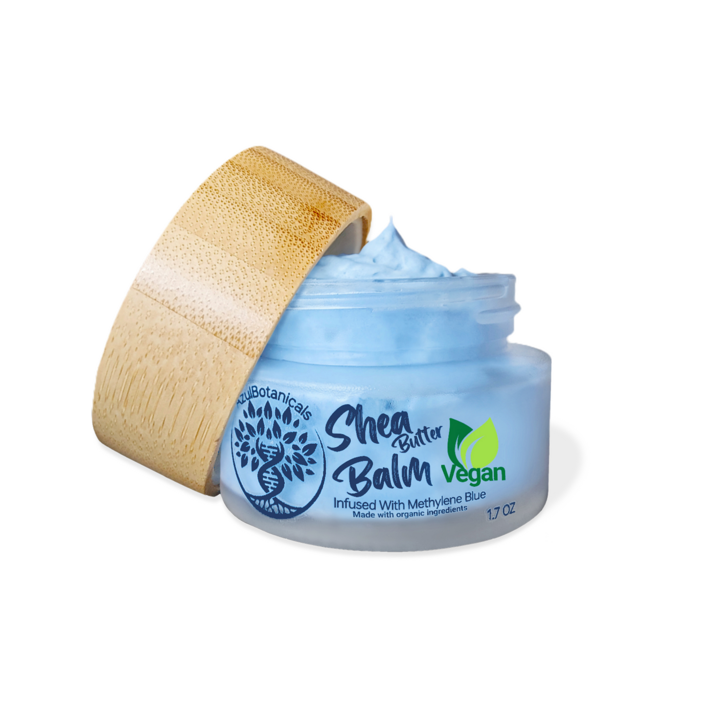 Methylene Blue infused, Whipped Shea Butter Balm Organic and Unrefined