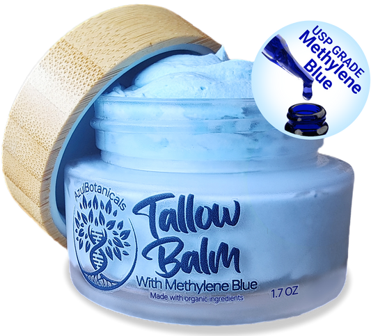 Methylene Blue infused Whipped Grass fed/finished Tallow Balm