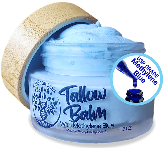 Methylene Blue infused Whipped Grass fed/finished Tallow Balm