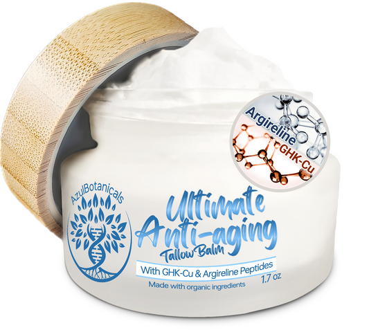 Ultimate Anti-Aging Tallow Balm Infused with GHK-Cu Copper Peptide and Argireline Hexapeptide