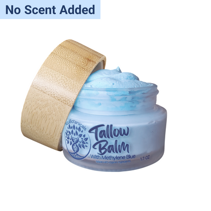 no added scent all-natural tallow balm methylene blue skincare