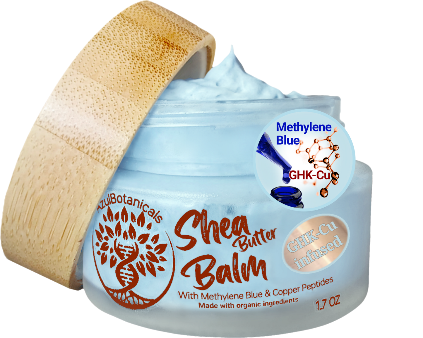 Vegan Copper Peptide (GHK-Cu) & Methylene Blue Infused Whipped Shea Butter Balm